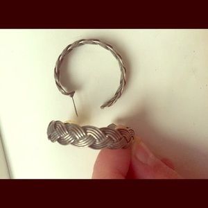 Sterling hoop earrings